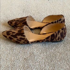 Leopard print flats